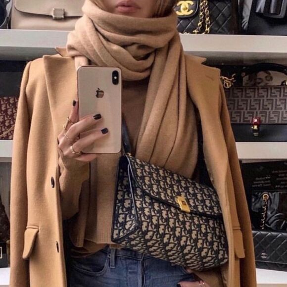Camel cashmere shawl - Picture 1 of 6